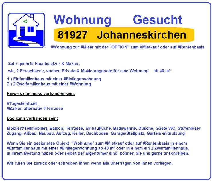 Bild 3: Gesucht 85609 Aschheim Wohnung  Haus gesucht