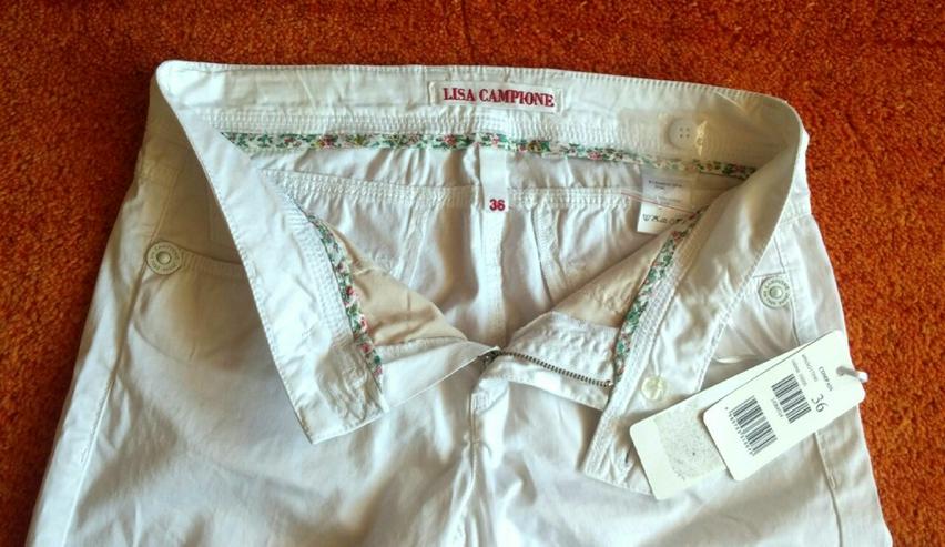 NEU Damen Hose Capri Jeans Gr.36 in Weiß - W26-W28 / 36-38 / S - Bild 2