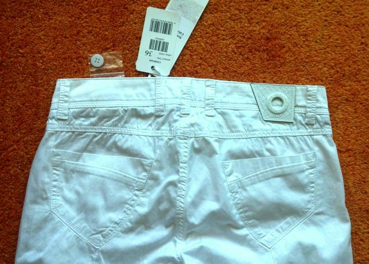 NEU Damen Hose Capri Jeans Gr.36 in Weiß - W26-W28 / 36-38 / S - Bild 4
