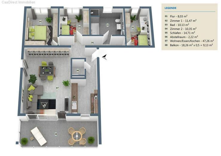 Bild 3: Moderne Neubauwohnung - Haus Lessing Wehr