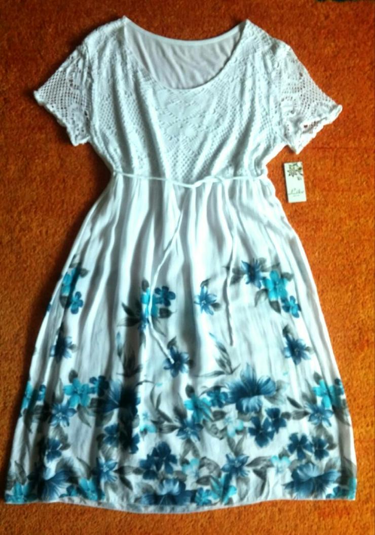 NEU Damen Kleid Sommer Blumig Trendy Gr.44 Like - Größen 44-46 / L - Bild 1