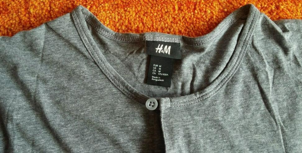 Herren Pullover Langarm Shirt Gr.M in Grau H&M - Größen 48-50 / M - Bild 3