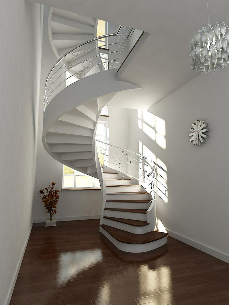Bild 2: Spiraltreppen - Massive Treppen aus Blähton