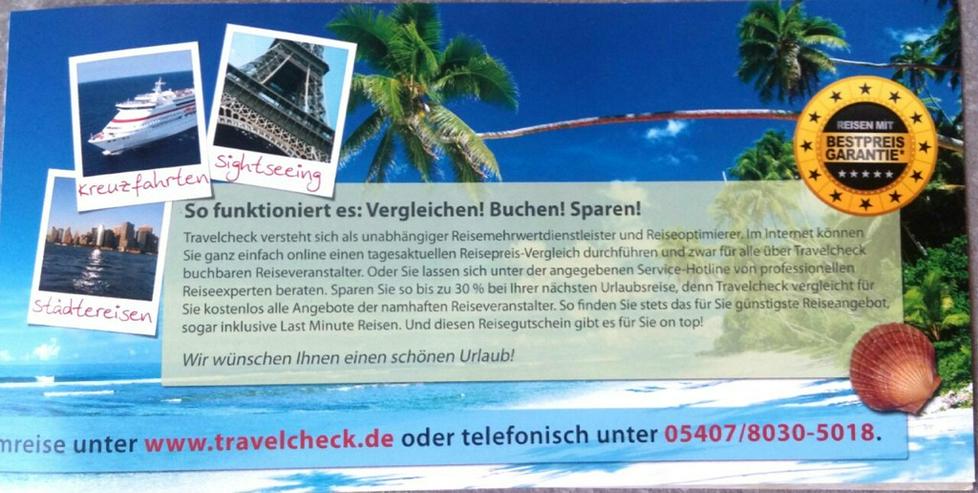 Reisegutschein 100€ G bis 31.12.2018 Trave - Urlaub, Flug & Reise - Bild 2