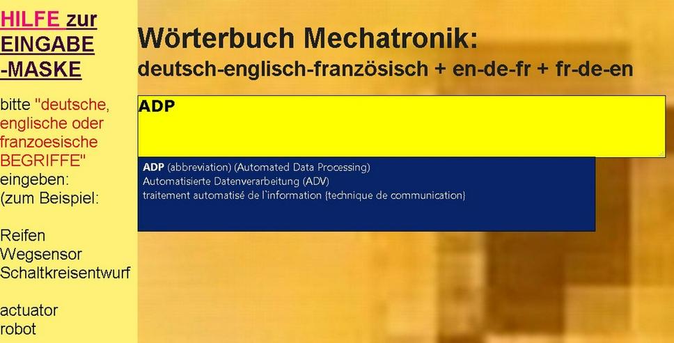 Mechatronik in franzoesischer Sprache - Wörterbücher - Bild 3