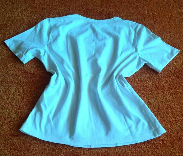 Damen Shirt schlicht Stretch Gr.38 in Weiß - Größen 36-38 / S - Bild 2