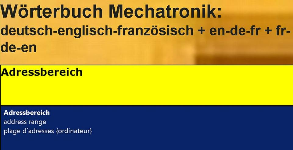 Technisches Franzoesisch + englisch uebersetzen - Wörterbücher - Bild 2