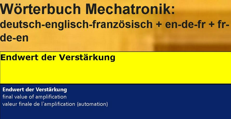 Technisches Franzoesisch + englisch uebersetzen - Wörterbücher - Bild 4