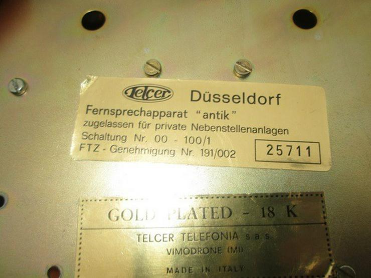 Bild 11: Telcer altes Holz Telefone Gold Plated 18K