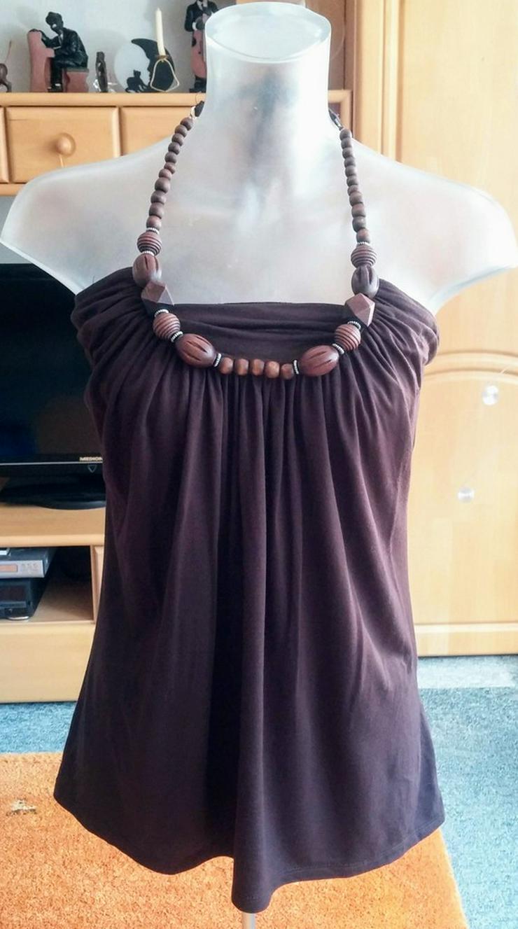 Damen Top Schulterfrei mit Halskette Gr.S Amisu - Größen 36-38 / S - Bild 1
