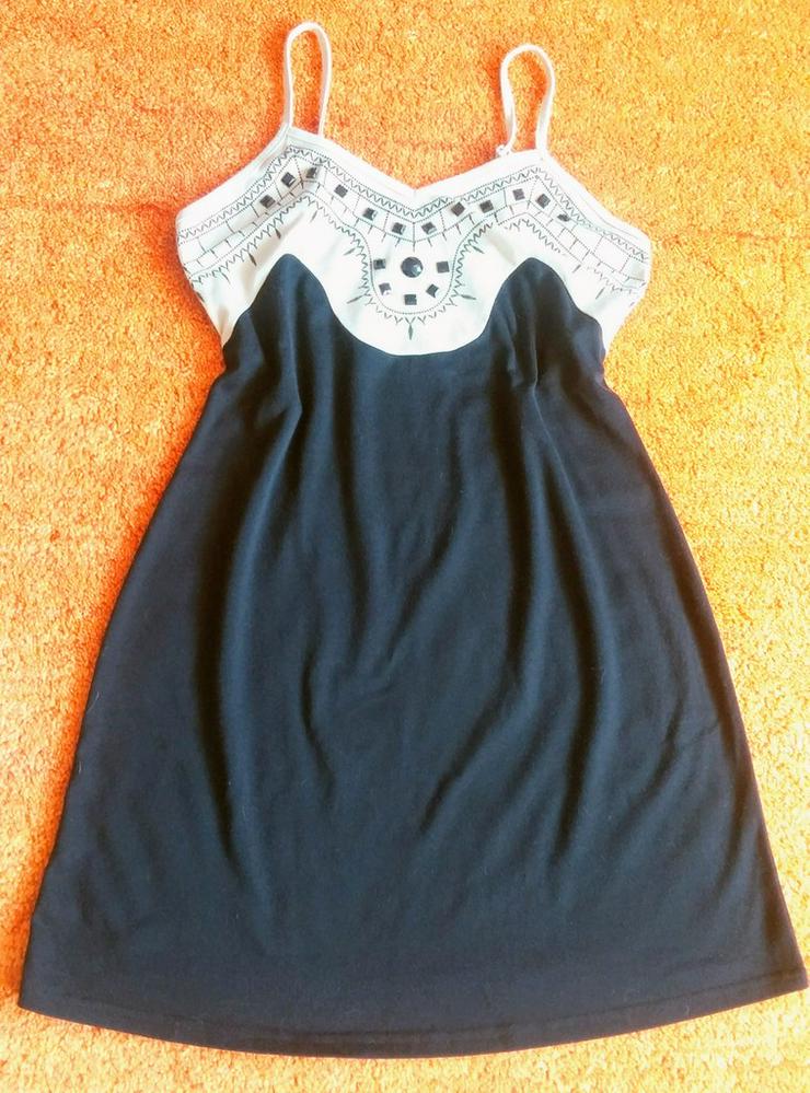 Damen Kleid Träger Jersey Gr.S Glitzer Verzehr - Größen 36-38 / S - Bild 1