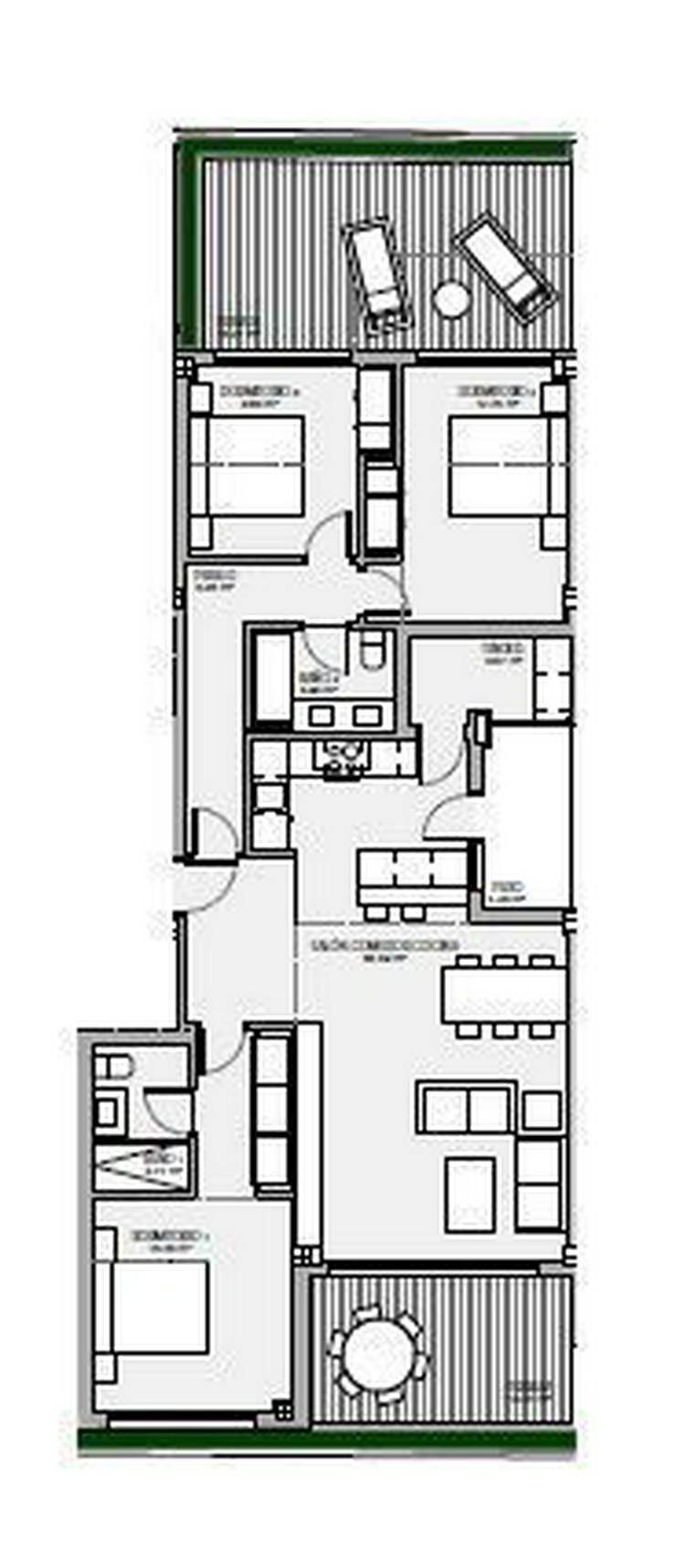 Bild 16: : Neubau, 3 SZ, Erdgeschoß-Wohnung am Golfplatz