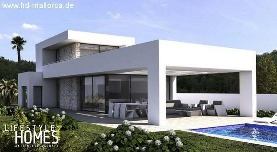 : günstige futuristische Bauhaus Villa mit 3 SZ und Pool (ohne Grundstück)