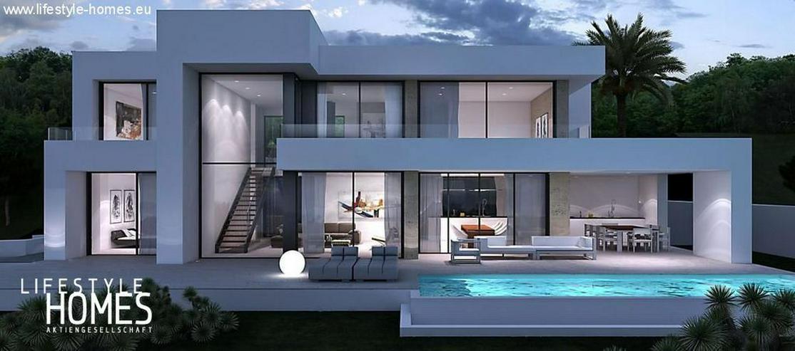 : futuristische Luxus Neubauvilla im Bauhausstil mit 4 SZ (ohne Grundstück) - Haus kaufen - Bild 1
