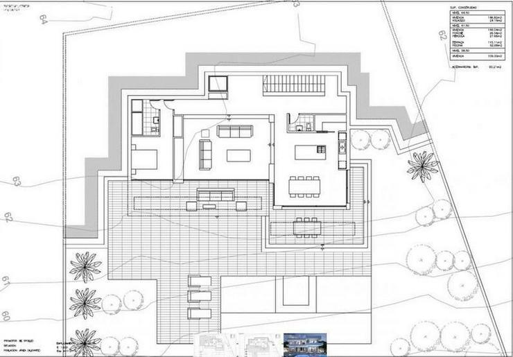 Bild 2: : Neubau, große moderne Luxus Villa im Bauhausstil (ohne Grund)