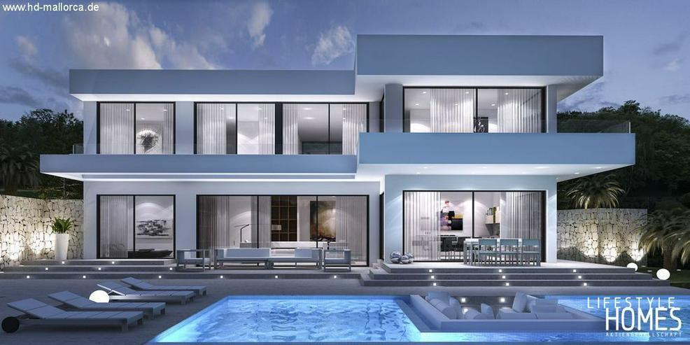 Bild 1: : Neubau, große moderne Luxus Villa im Bauhausstil (ohne Grund)