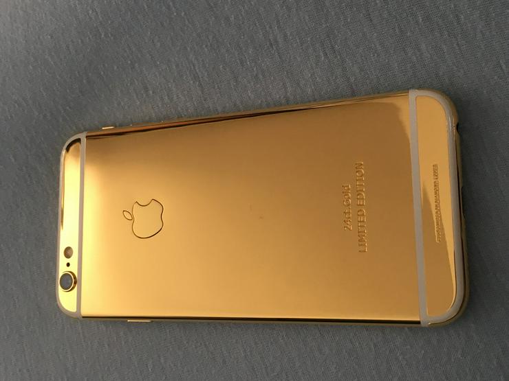Apple iPhone 6 NEU 24K Gold 24ct Schwarz/Gold - Handys & Smartphones - Bild 2