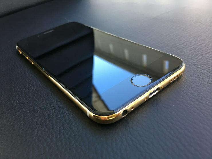 Bild 18: Apple iPhone 6 NEU 24K Gold 24ct Schwarz/Gold