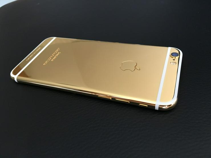 Bild 5: Apple iPhone 6 NEU 24K Gold 24ct Schwarz/Gold