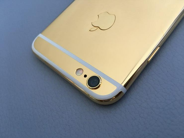Bild 11: Apple iPhone 6 NEU 24K Gold 24ct Schwarz/Gold