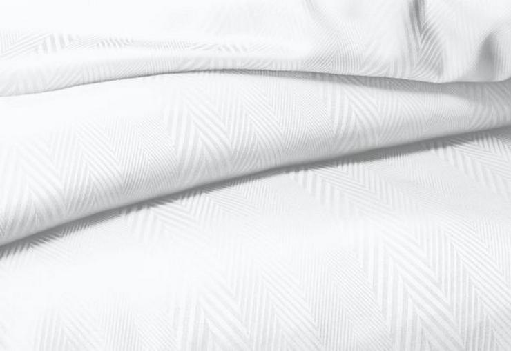 Fleuresse Damast-Bettwäsche Jade weiß - Kissen, Decken & Textilien - Bild 2