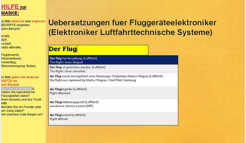 Bild 4: Luftfahrt-Ausdruecke: Uebersetzungen