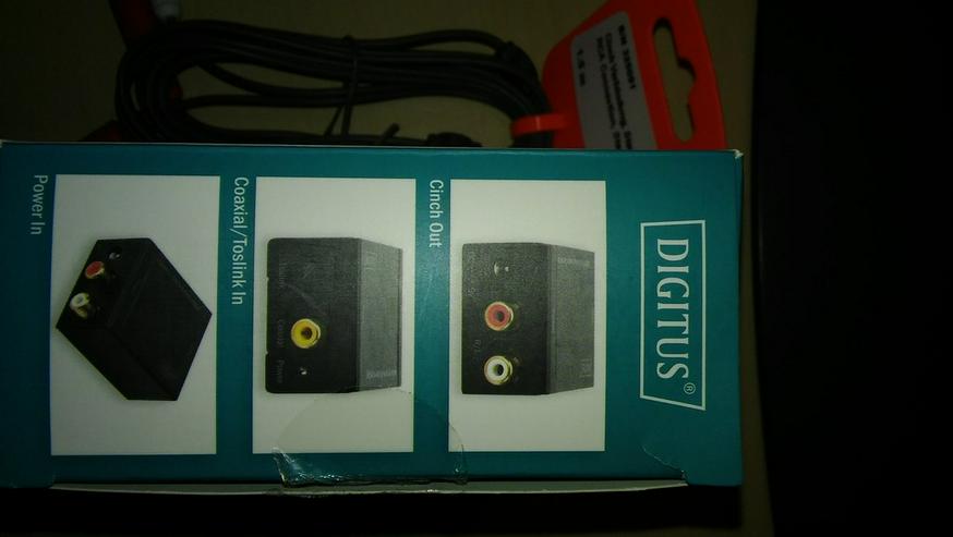 Bild 3: Digitus Audio Konverter DS-40133 und Kabel