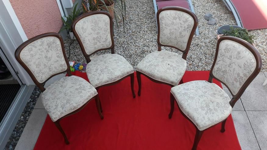 Tisch oval verstellbar mit 4 Stühle - Kompletteinrichtungen & Essgruppen - Bild 5