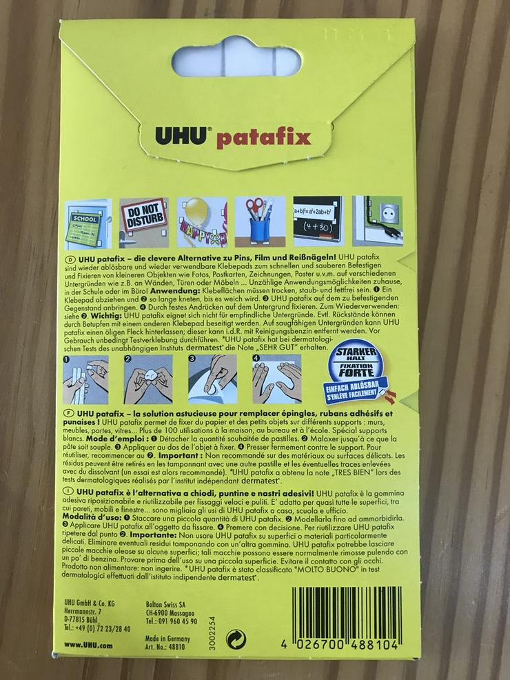 UHU Patafix Klebepads 1 Pack mit 80 Pads - Weitere - Bild 2