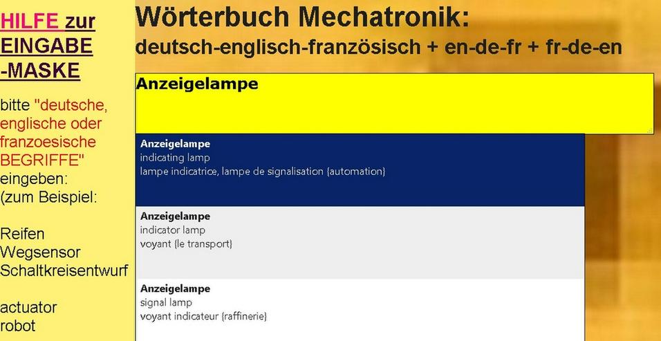 Automatiker: franzoesisch englisch uebersetzen - Wörterbücher - Bild 3