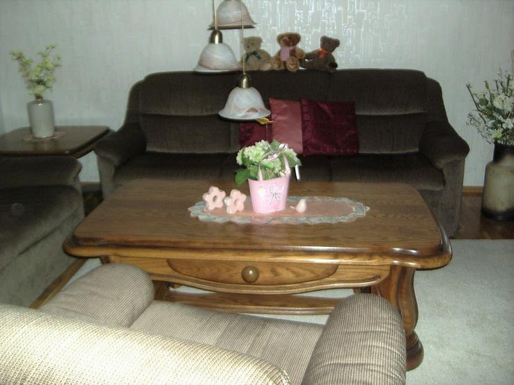 Bild 3: 2,3 Sitzer Couch und 1 Sessel dunkelbraun