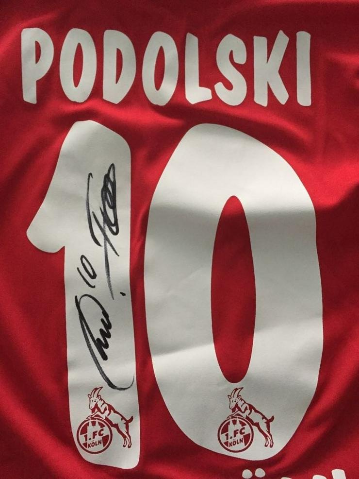 !.FC Köln Kindertrikot + Unterschrift Podolski