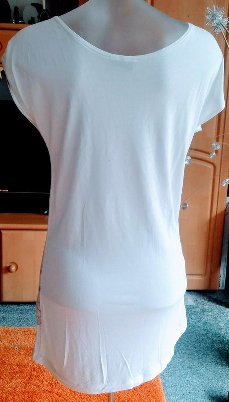 Damen Tunika Sommer Shirt Gr.S in Weiß von Okay - Größen 36-38 / S - Bild 2