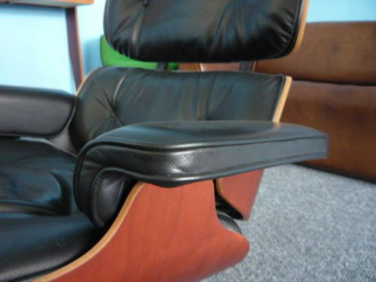 Charles Eames Lounge Leder Kirsche Original - Häcksler - Bild 5