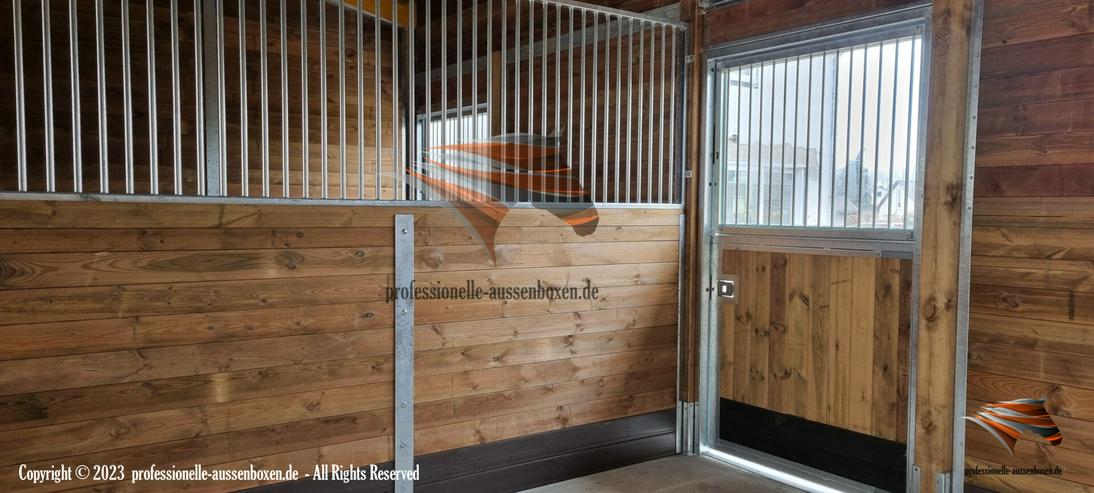 Bild 4: Ihr perfekter Pferdestall bauen : Außenbox | Pferdebox & Innenbox, Offenstall & Weidehütte kaufen