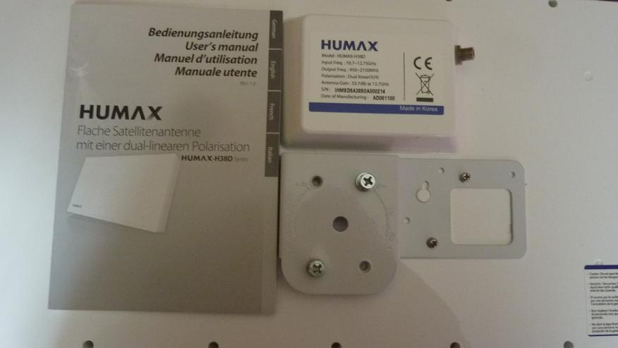 Humax-H 38 D Mit Bedienungsanleitung - SAT-Anlagen - Bild 3