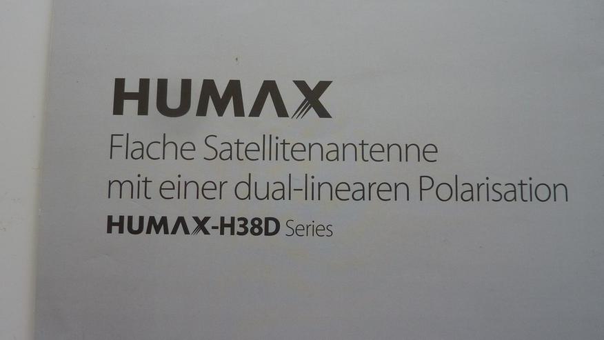 Humax-H 38 D Mit Bedienungsanleitung - SAT-Anlagen - Bild 4
