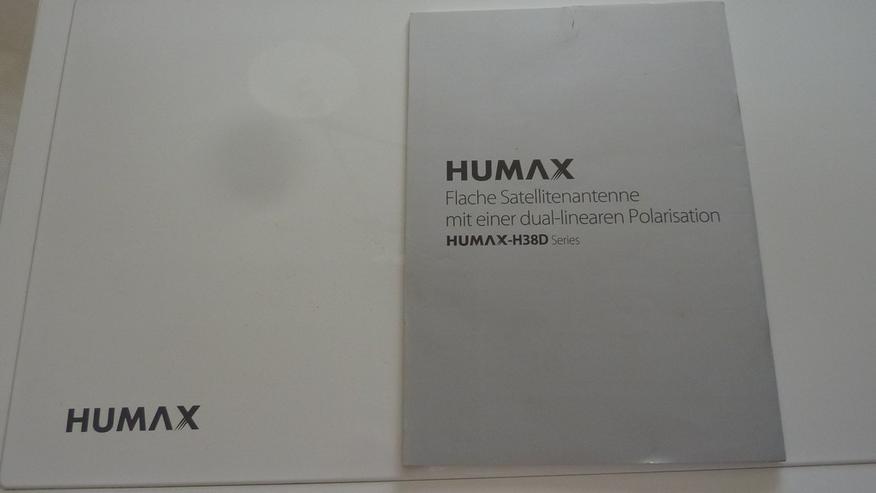 Bild 5: Humax-H 38 D Mit Bedienungsanleitung