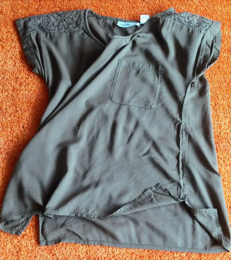 Bild 5: Damen T-Shirt leichte Bluse mit Spitze Gr.36