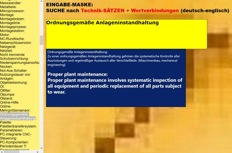 Bild 15: Elektronik-Begriffe: englisch-de Uebersetzungen