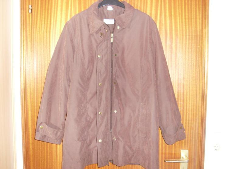 Bild 2: Damen Veloursjacke braun Gr. 44/46