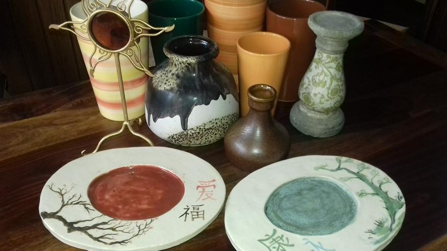 Bild 13: Kakteen, Eidechsen, Keramik, Vasen....