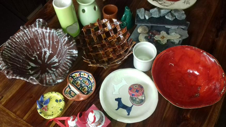 Bild 10: Kakteen, Eidechsen, Keramik, Vasen....