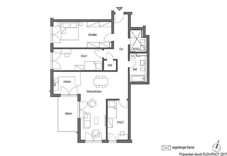 Bild 7: Villa Jakob - Ein neues Zuhause für Ihre Familie! 4-Zimmer-Wohnung mit Balkon in idealer ...