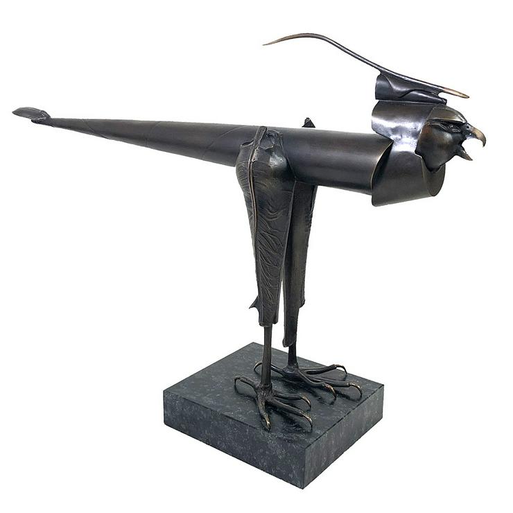 Bild 5: Bronzeskulptur "Vogel"- Original - Paul Wunderlich