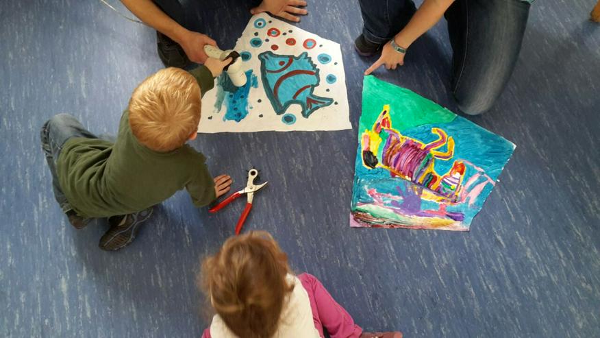 Bild 1: Im Kindergarten einen Drachen mit Papa / Mama basteln..oder einen Kindergeburtstag im Drachenshop Mülheim Feiern.