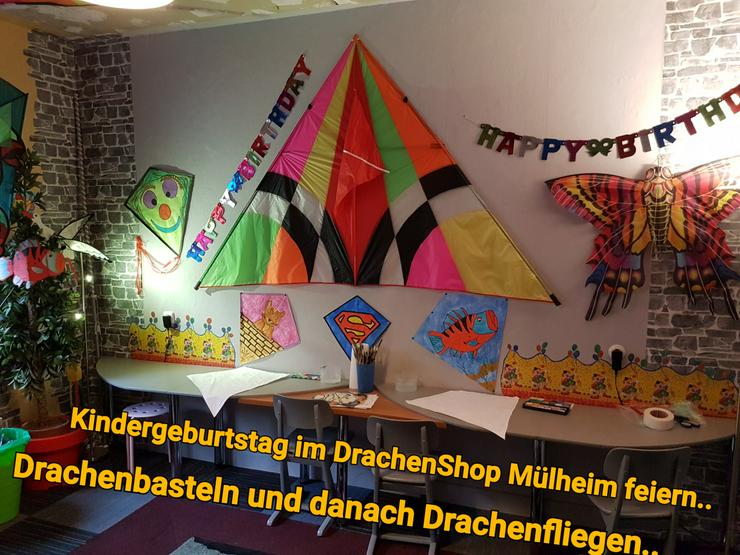 Bild 2: Im Kindergarten einen Drachen mit Papa / Mama basteln..oder einen Kindergeburtstag im Drachenshop Mülheim Feiern.