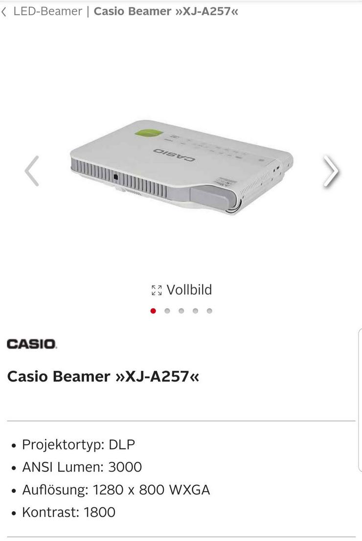 Casio Beamer XJ-A257 ! Ganz NEU ! mit garantie noch - Heimkino - Bild 3