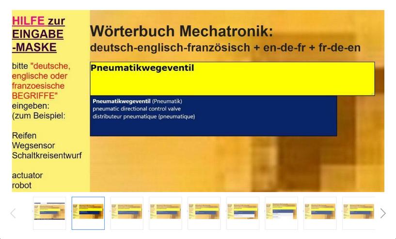 englisch + franzoesisch Uebersetzung: Montage-und Wartungsanleitung - Wörterbücher - Bild 2