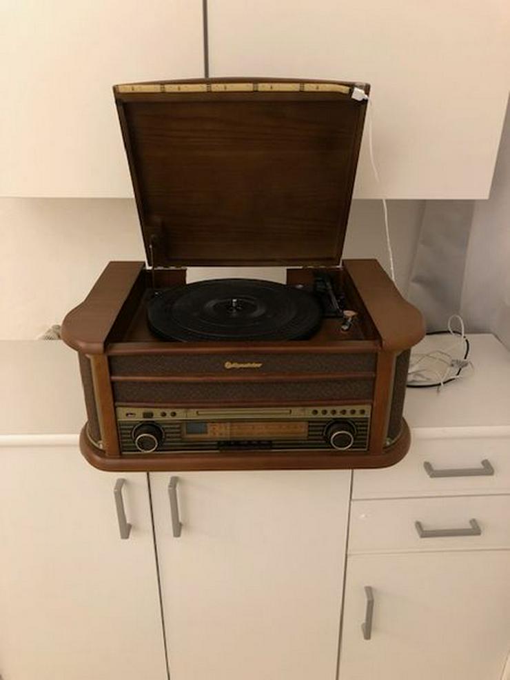 Vintage Musik Anlage Bluetooth, CD, Radio, Plattenspieler